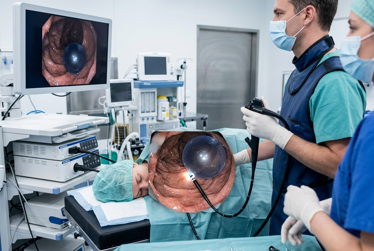 Procedimiento de colocación de balón gástrico por endoscopía para pérdida de peso