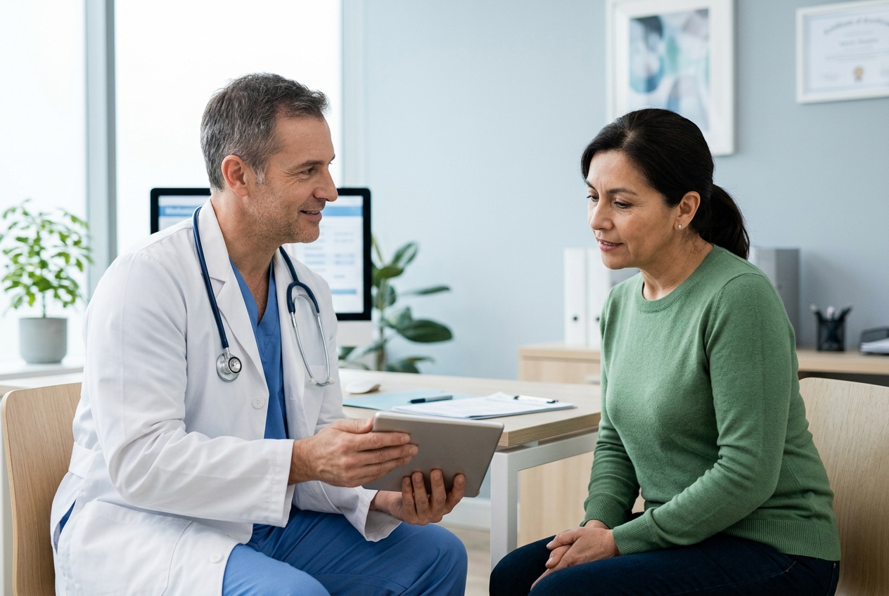Paciente usando bono FONASA para consulta de gastroenterología en Chile